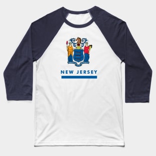 New Jersey State Flag Baseball T-Shirt